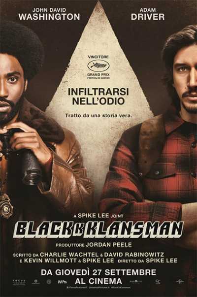 IL film del giorno: "BlacKkKlansman" (su Iris) IL film del giorno: "BlacKkKlansman" (su Iris)