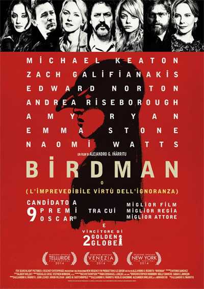Il film del giorno: "Birdman" (su Rai Movie) Il film del giorno: "Birdman" (su Rai Movie)